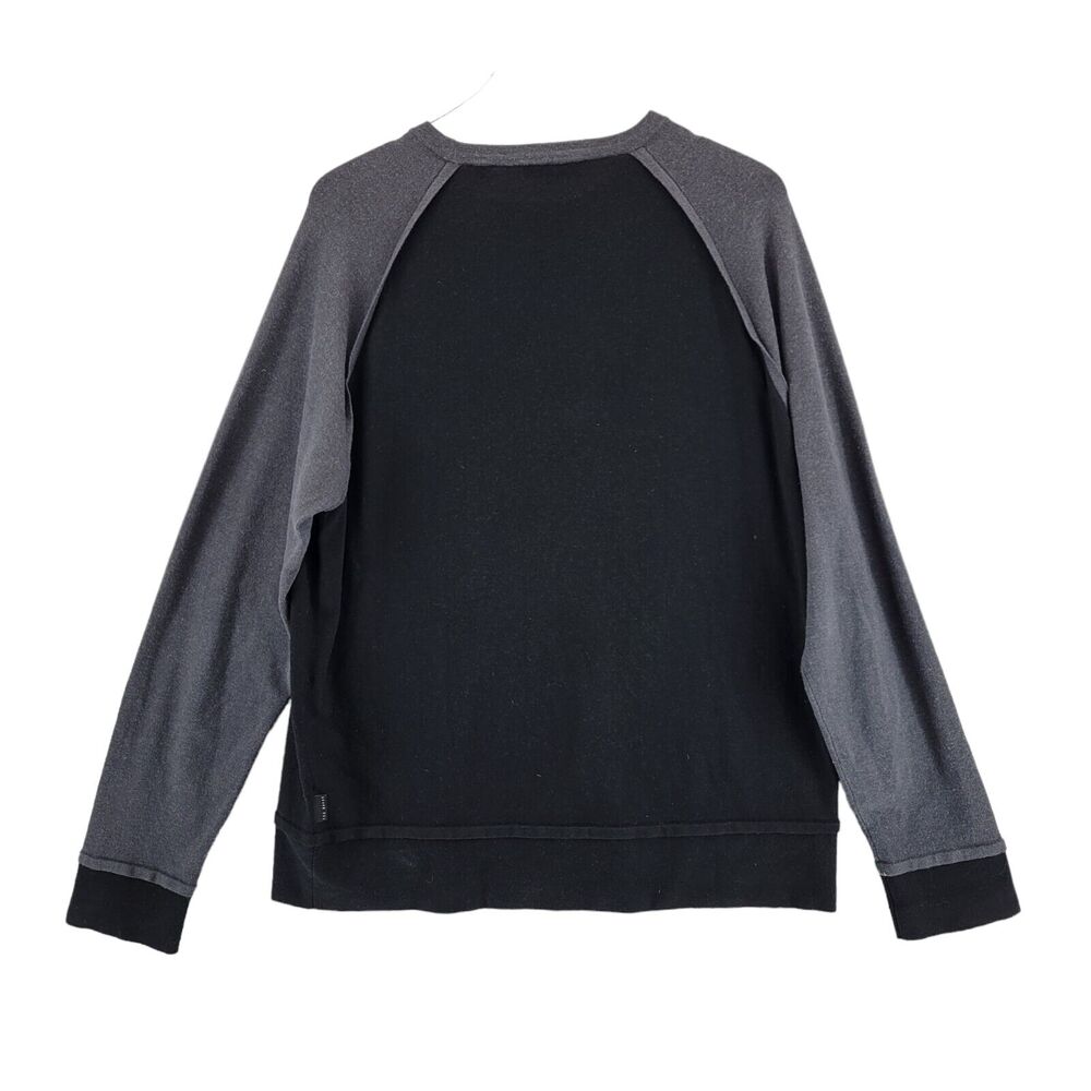 Ted Baker London Mens Sweater Size 4 Large Black Gray Colorblock Silk Wool - Picture 3 of 9